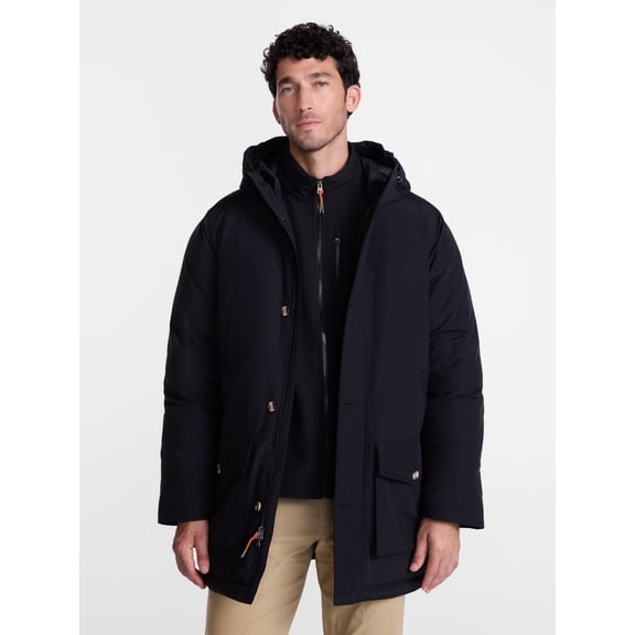 Ozark Trail Big Men's Midweight Parka, Sizes S-3XL