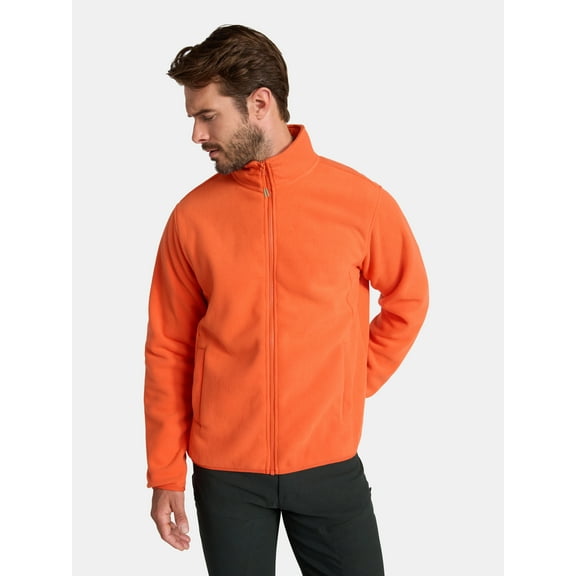 Ozark Trail Men's and Big Men's Fleece Zip-Front Jacket, Sizes S-3XL