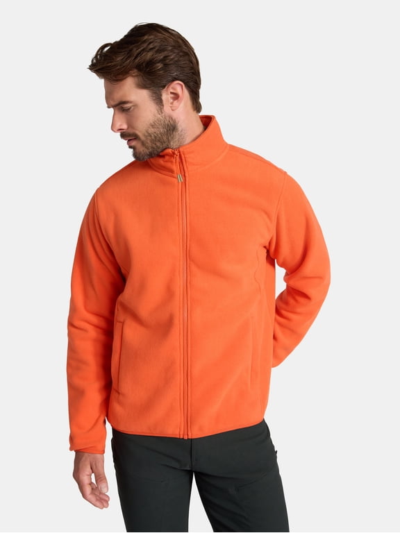 Men's and Big Men's Fleece Zip-Front Jacket, Sizes S-3XL