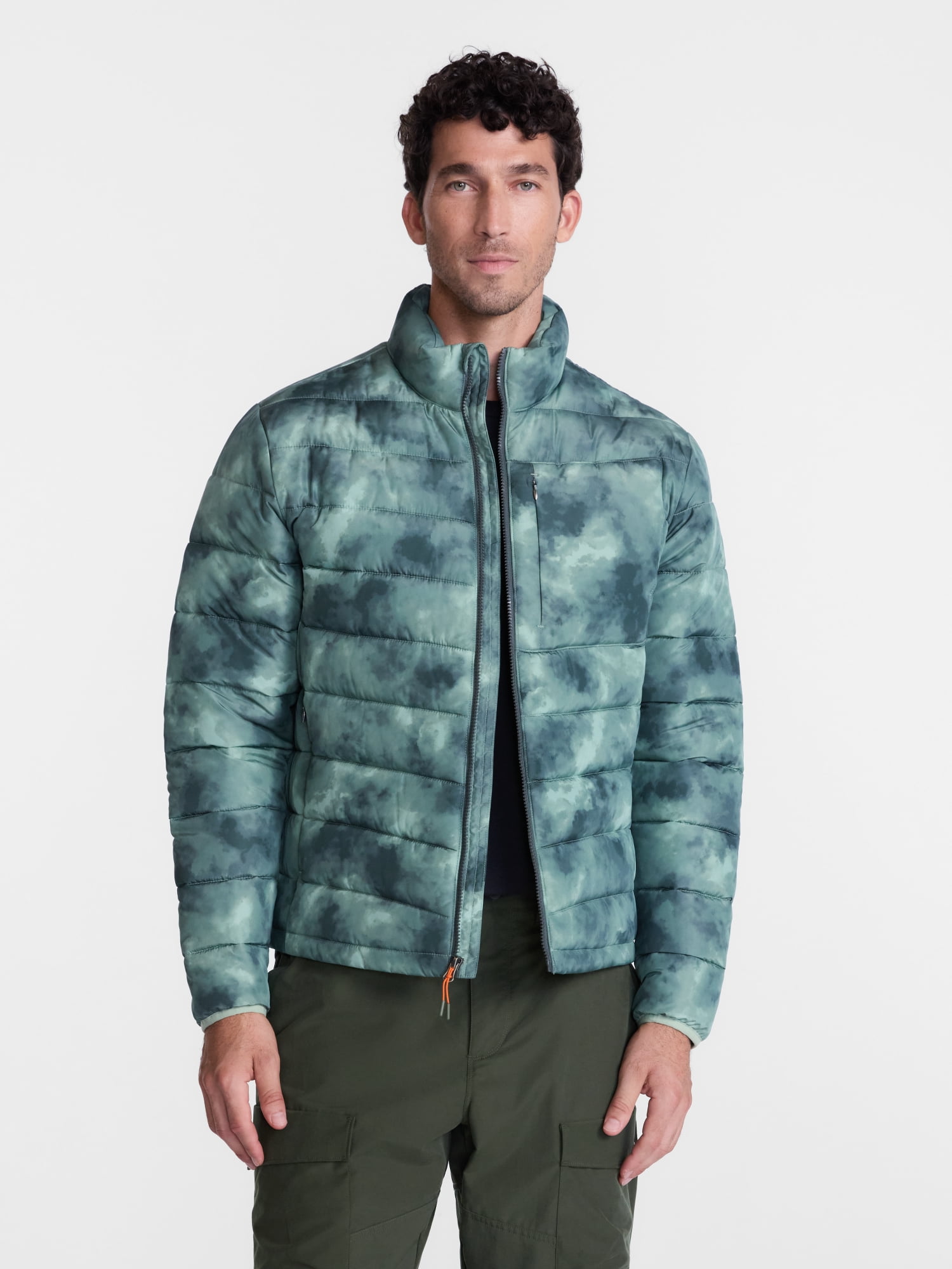 Ozark Trail Men's and Big Men's Puffer Jacket, Sizes S-4XB
