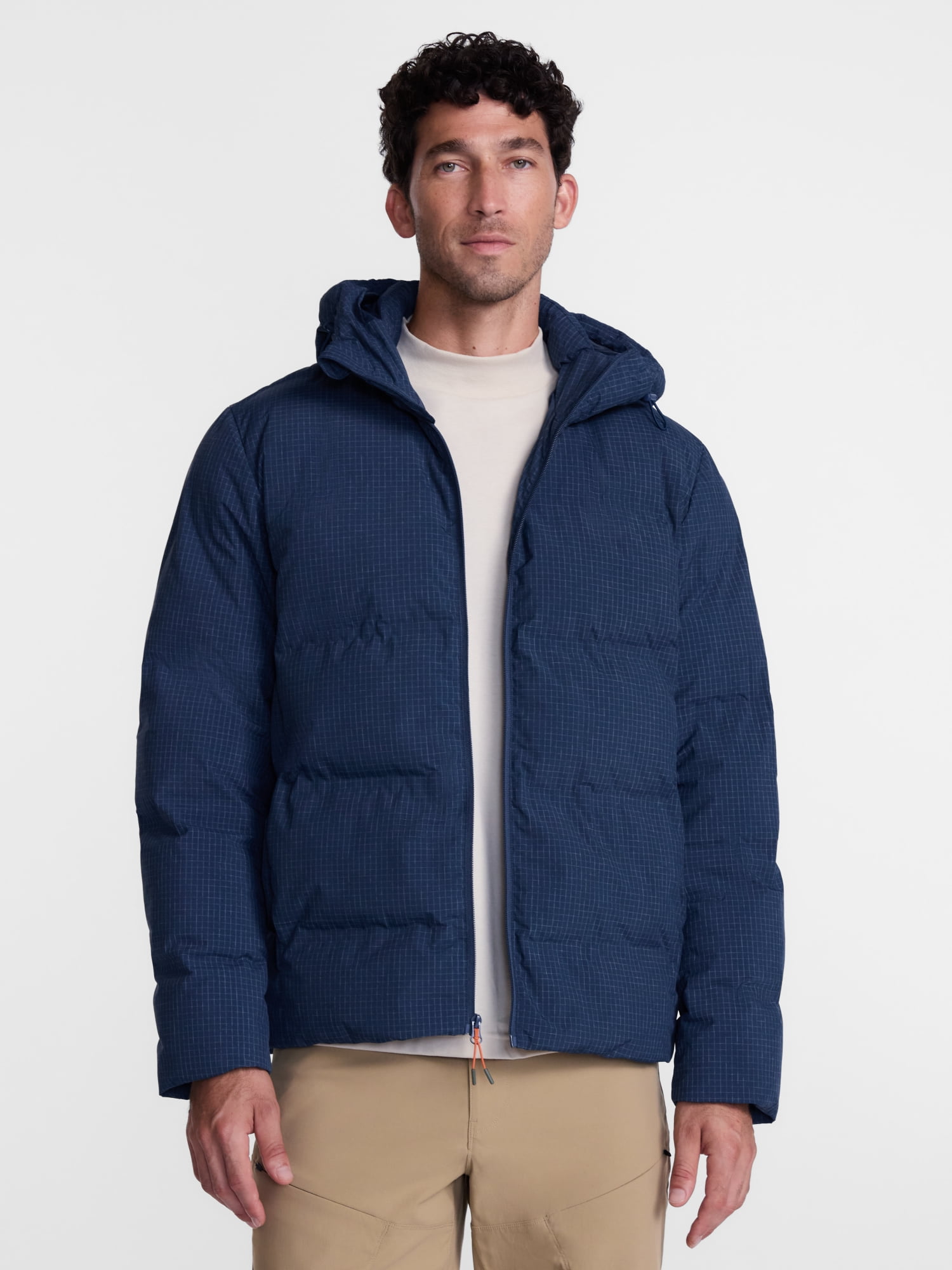 Ozark Trail Men's and Big Men's Ripstop Puffer Jacket, Sizes S-3XL