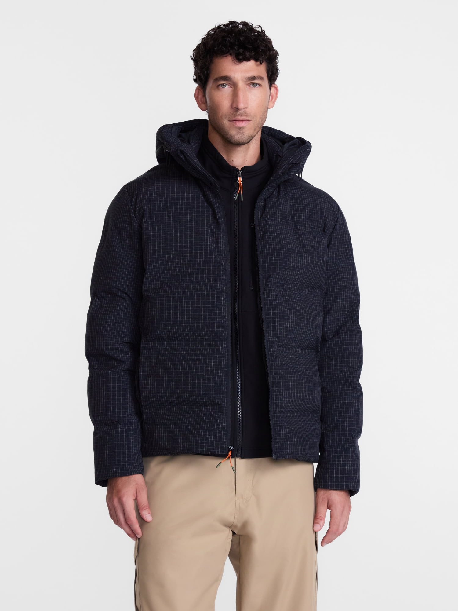 Ozark Trail Men's and Big Men's Ripstop Puffer Jacket, Sizes S-3XL