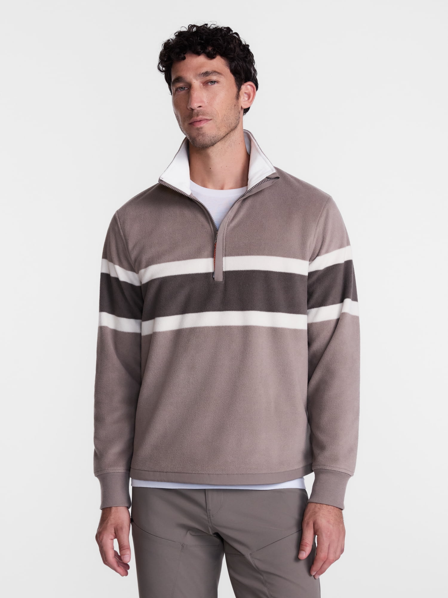 Ozark Trail Men's Rugby Shirt with Long Sleeves, Size S-3XL