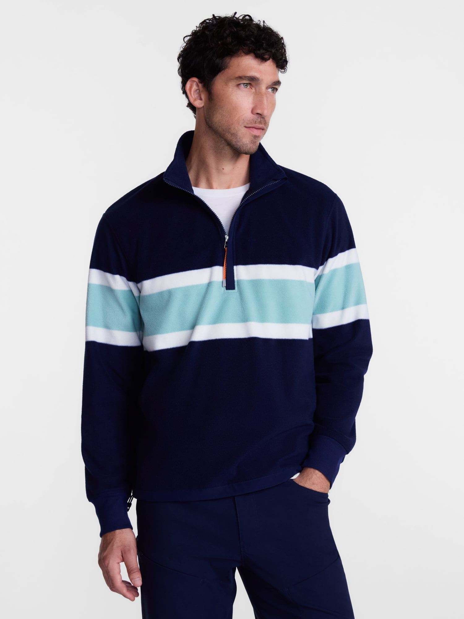Ozark Trail Men's Rugby Shirt with Long Sleeves, Size S-3XL