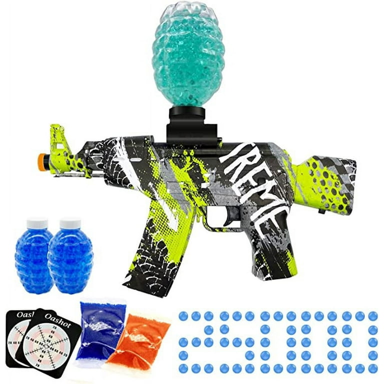 OZUAZ Electric Gel Ball Blaster, Splatter Ball Blaster Automatic, Gel  Blaster with 20000+ Water Beads, for Outdoor Activities - Team Game, Ages  8+ 