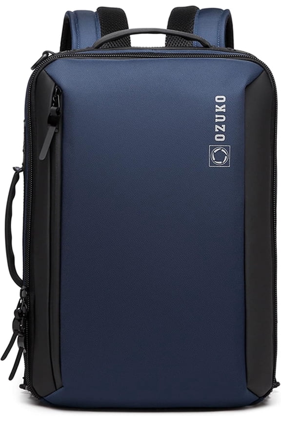 Convertible Laptop Backpack Briefcase, 15.6" Oxford Cloth Work Travel Bag, Multi-Functional Business Backpack for Men Women,Blue