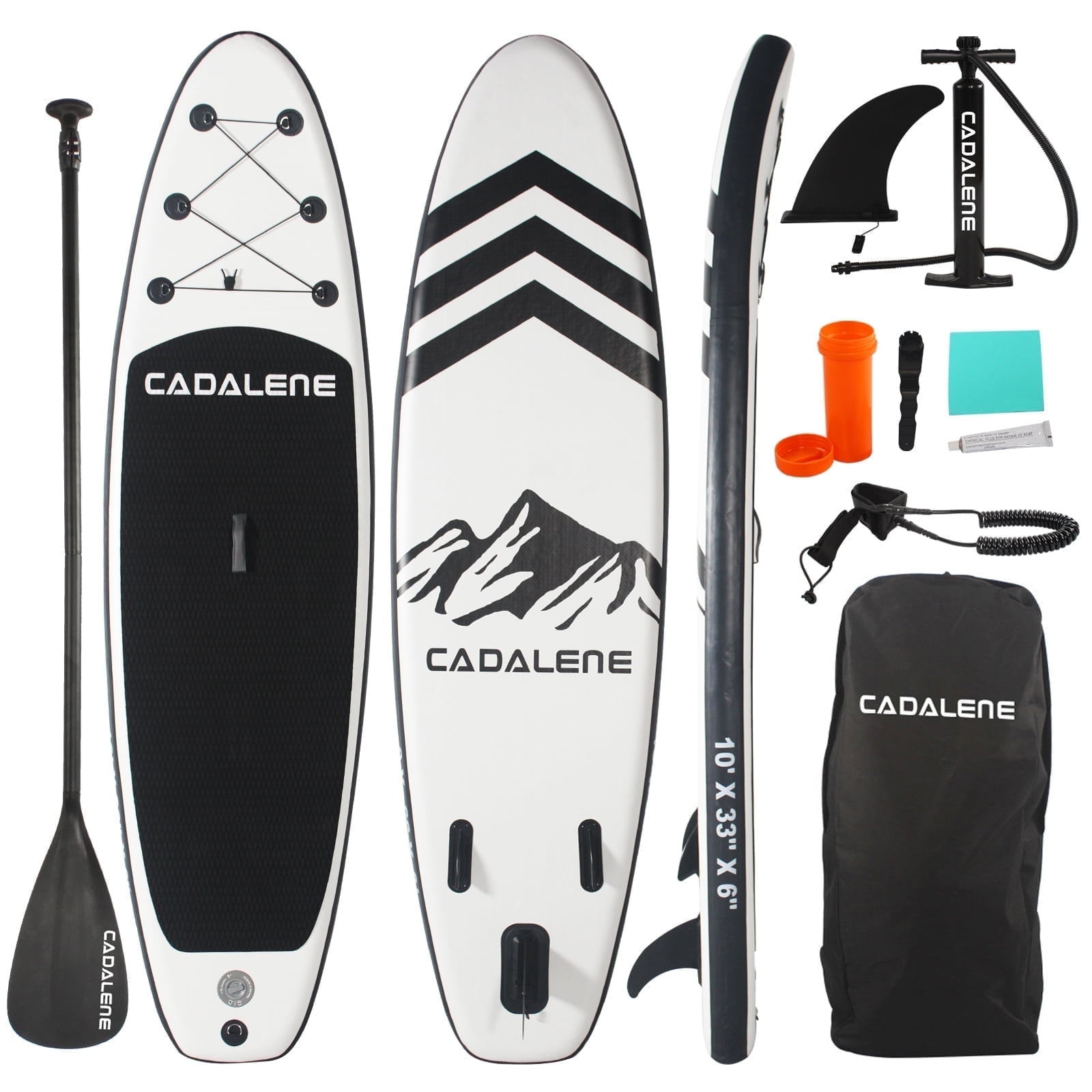 OZVMZQ 10' Inflatable Stand up Paddle Board, with Premium Accessories, Durable PVC Material, Non-slip EVA Deck, Yoga Fishing, for Kid & Adult
