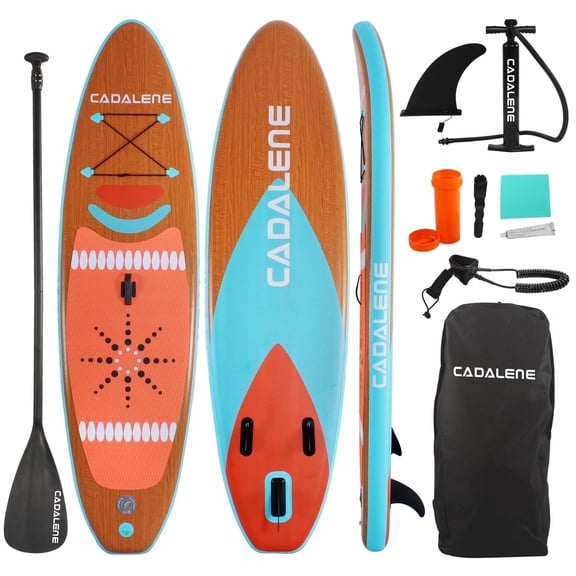 OZVMZQ 10' Inflatable Stand up Paddle Board, with Premium Accessories, Waterproof Dry Bag, for Adult & Youth, Unique Style SUP, for Fitness Exercise