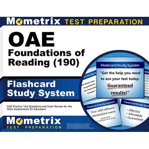 Oae Foundations of Reading (190) Flashcard Study System : Oae Practice Test Questions and Exam Review for the Ohio Assessments for Educators (Cards)