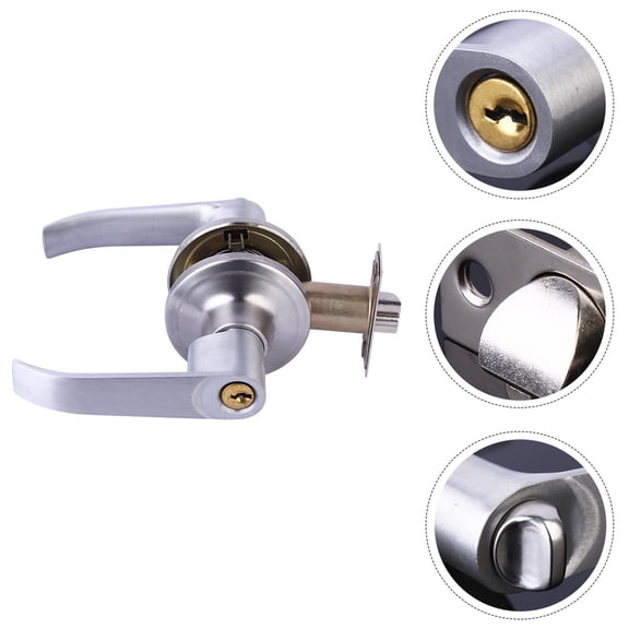 OATIPHO Security Door Lever Lock with Latch for Bedrooms and Bathrooms 1Set