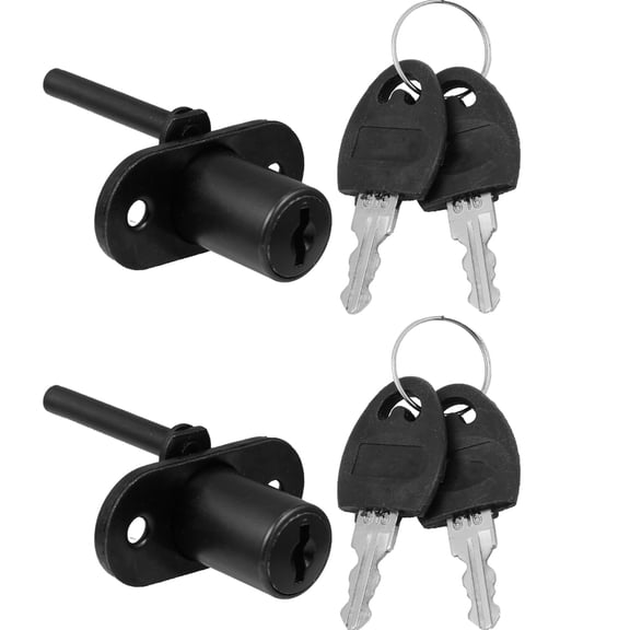 Oahisha Office Desk Lock,2Pcs Office Desk Lock Central Lock Office Furniture Drawer Lock Random Key Style