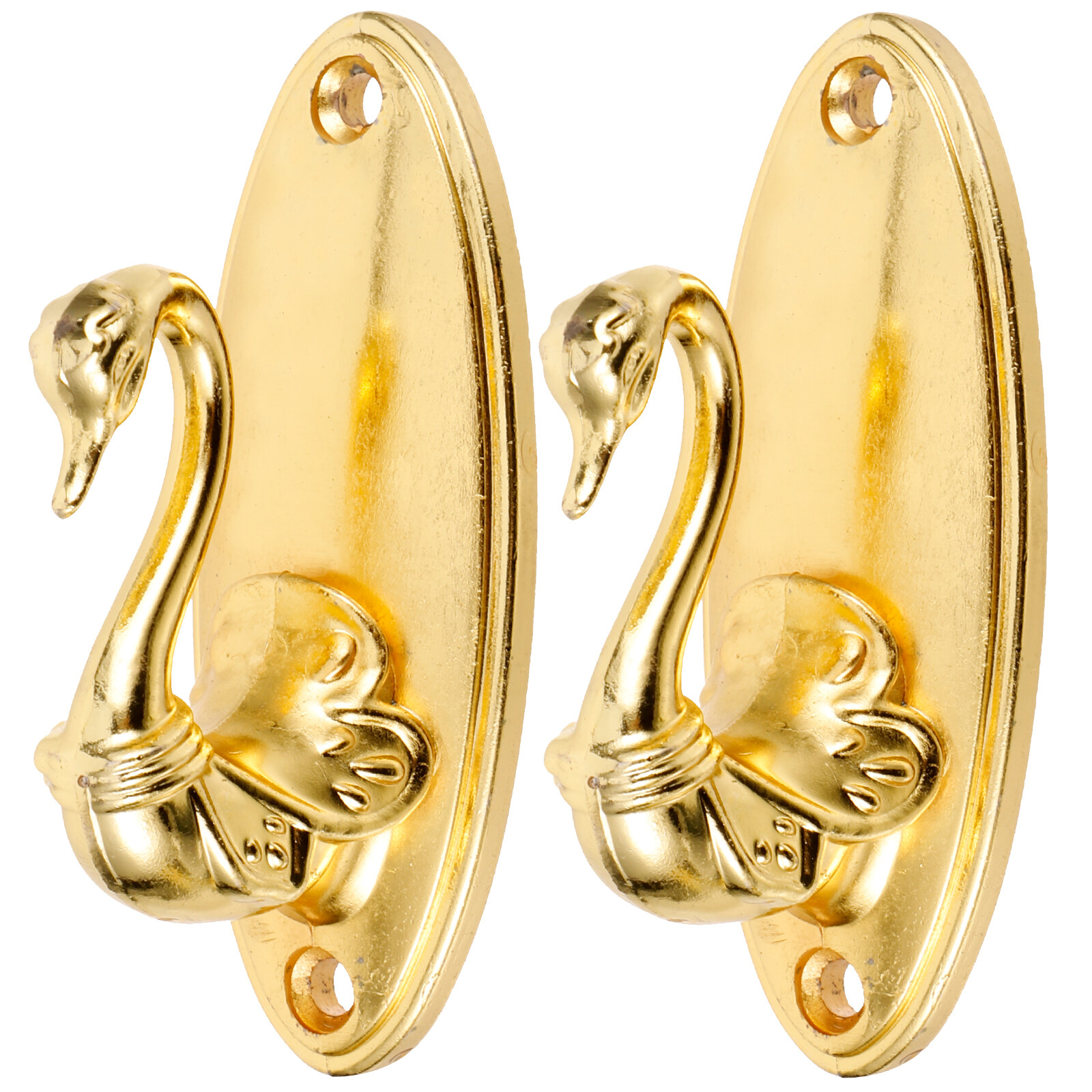 Oahisha Rose Curtain Hook,Pair of Swan Style Drapery Curtain Holdbacks