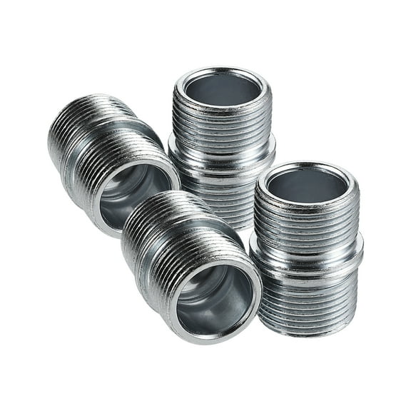 4Pcs Metal Rack Connector 25.4mm Diameter Connectors for Thick Wire Shelf Shelving Unit Double Head Shelf Support Nut Replacement