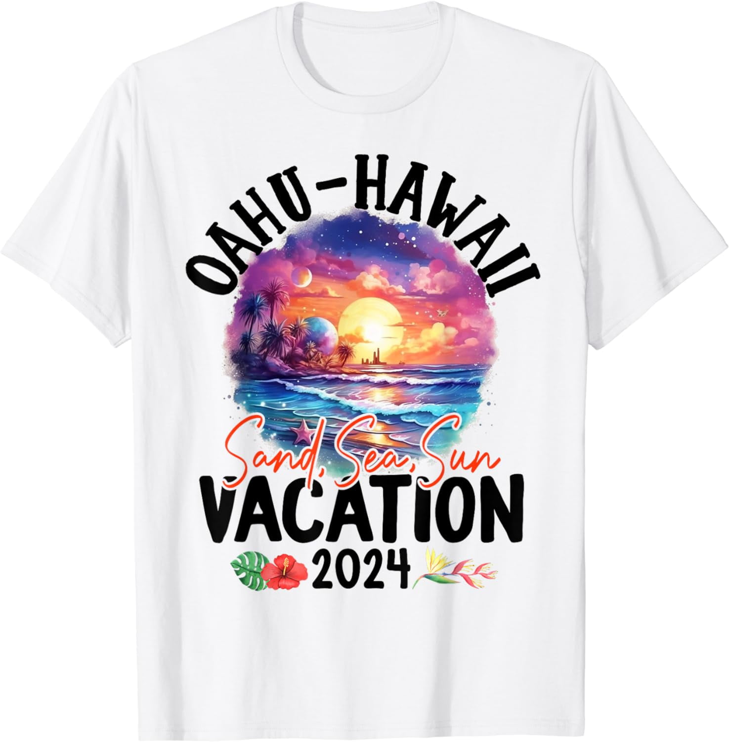 Oahu Hawaii 2024 Family Friends Group Vacation Matching TShirt