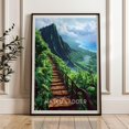 Blue Ridge Poster Oahu Hawaii Stairway To Heaven Lush Green Mountain Ridge Scenic ...