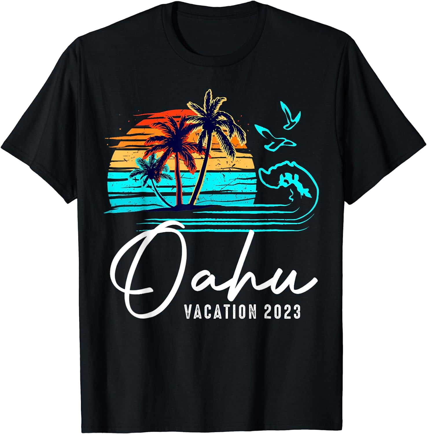 Oahu Hawaiian Vacation 2023 Best Friends Family Group TShirt