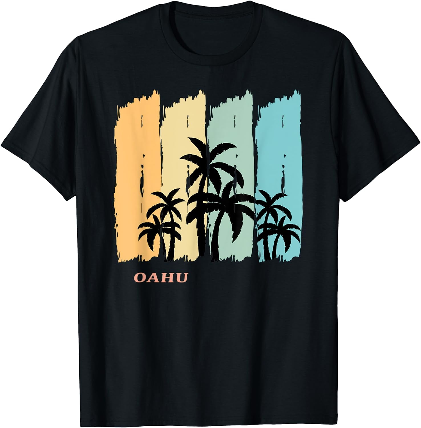 Oahu Palm Hawaii Aloha Gift Waikiki Island Honolulu Souvenir TShirt