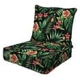 thumbnail image 1 of Oahu Tropical Black Essentials Deep Seating Cushion, 1 of 8
