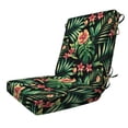 thumbnail image 1 of Oahu Tropical Black Essentials Dining Chair Cushion, 1 of 8