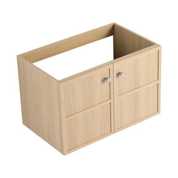 Oak 30" Plywood Vanity - Ample Storage for Essentials - Bathroom Utility - Modern and Sturdy