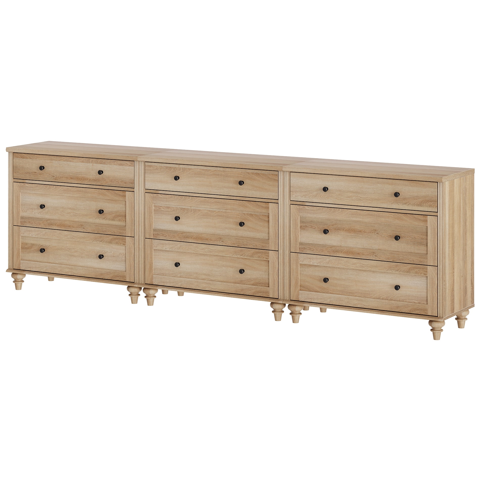 Oak 6 Dresser for Living Room