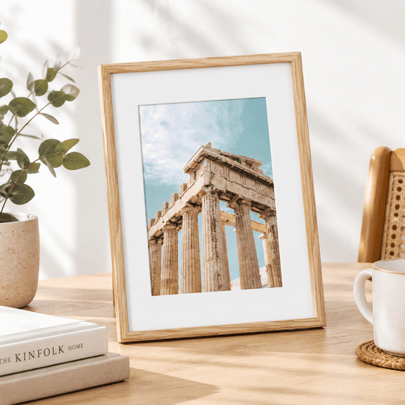 Oak A2 1 Solid Oak Wood Picture Frame with Mat for A3 Photos