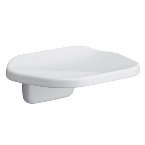 Oak Brook 4003582 Bright Die Cast Zinc Soap Dish, White