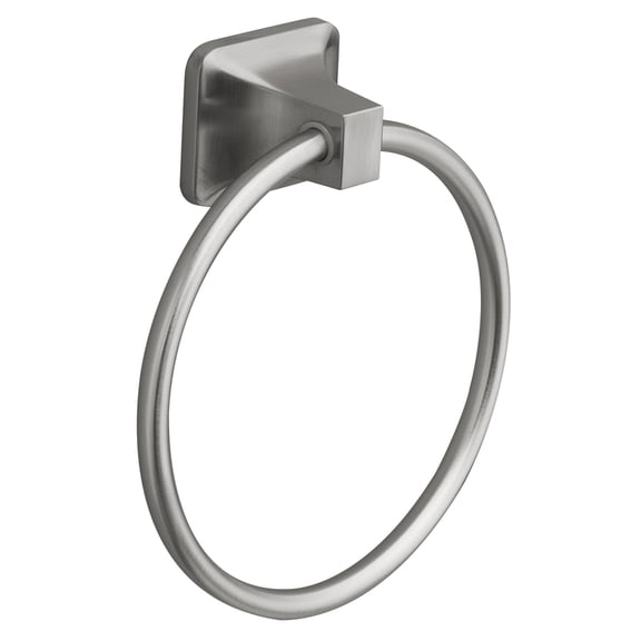 OakBrook 297-0504OB Towel Ring, Brushed Nickel