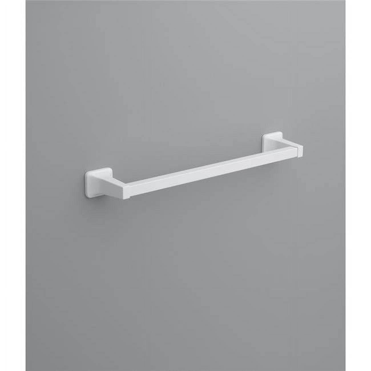 OakBrook 18" White Satin Wall Mounted Towel Bar