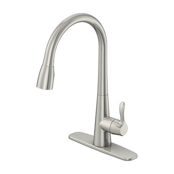 Oak Brook Vela One Handle Kitchen Faucet with Pulldown Sprayer