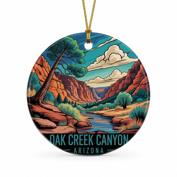 Sammer Weekend Oak Creek Canyon Vacation Keepsake Ornament, Arizona Travel Christmas ...
