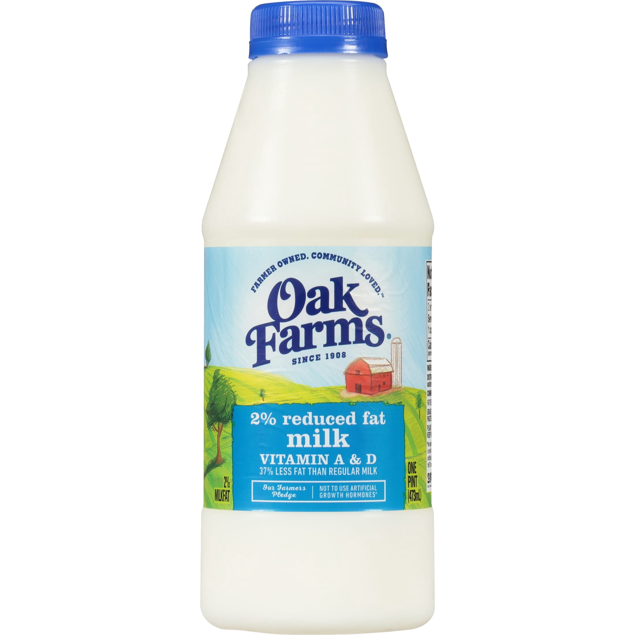 Oak Farms 2% Reduced Fat Milk, Pint
