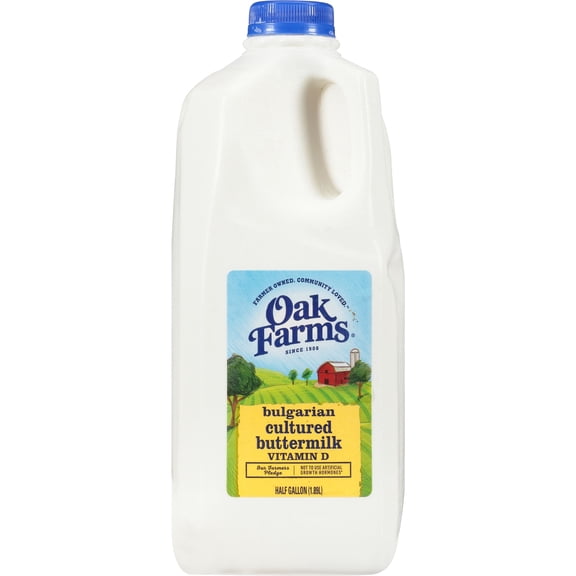 Oak Farms Bulgarian Cultured Buttermilk, Half Gallon - 1 Jug