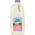Oak Farms Dairy Skim Milk with Vitamin A and D, Fat Free Half Milk