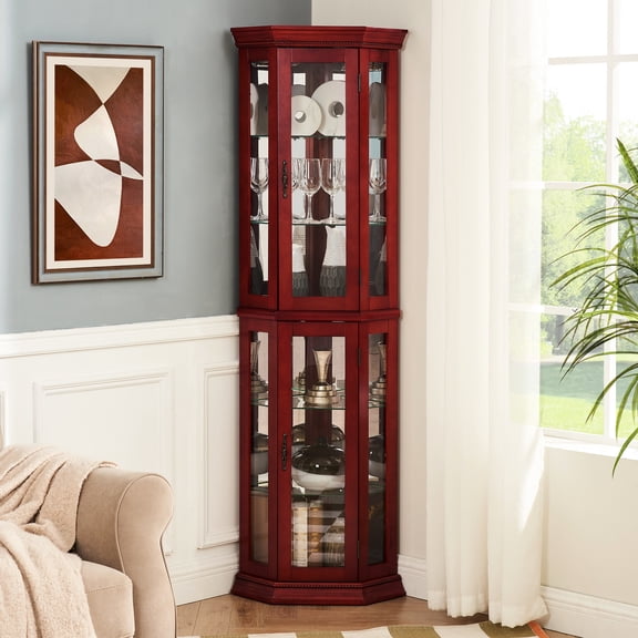 Oak Finish - Triangular Shelving - Office - Organize Items
