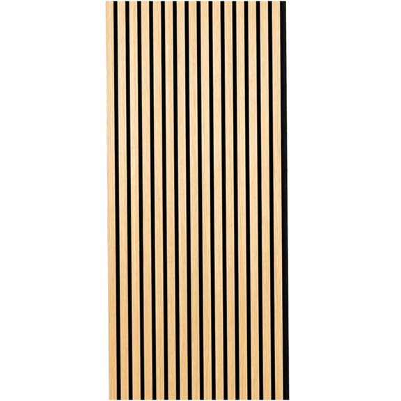 Oak Fluted Acoustic Wall Panels 3/4 Inch Thick 2 Count for Interior Wall and Ceiling Application