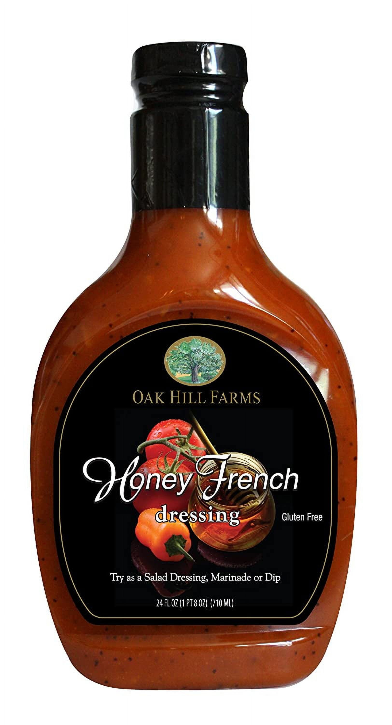 Oak Hill Farms Salad Dressings, Honey French, 24 Ounce (Pack of 6)