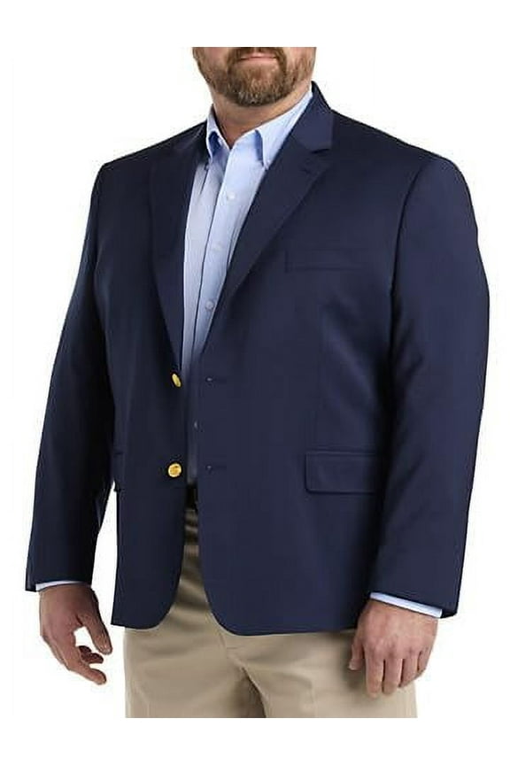 Italian Wool Stretch Blazer Navy 52