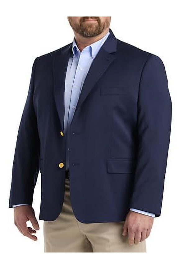 Italian Wool Stretch Blazer Navy 56