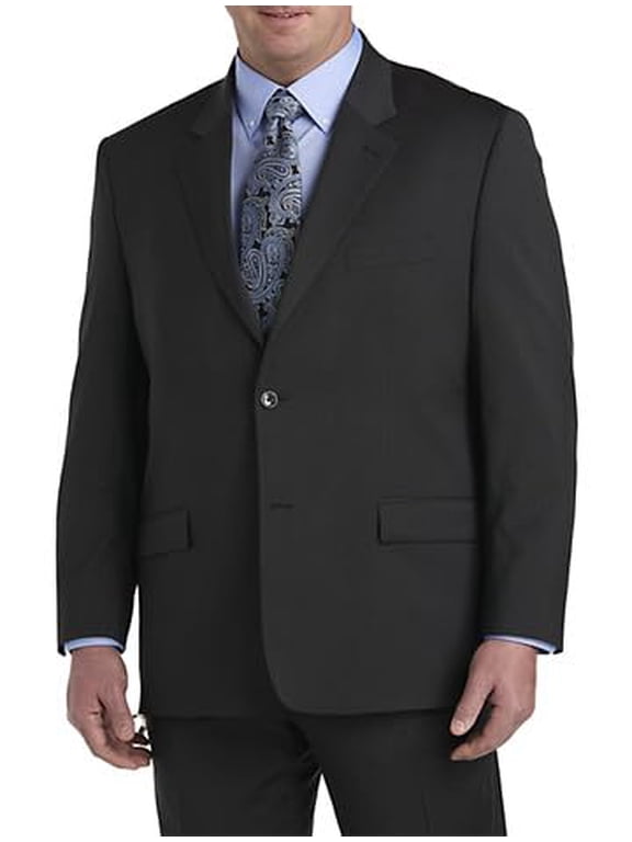 Premium by DXL Men's Big and Tall Jacket-Relaxer Suit Jacket Charcoal 58 L