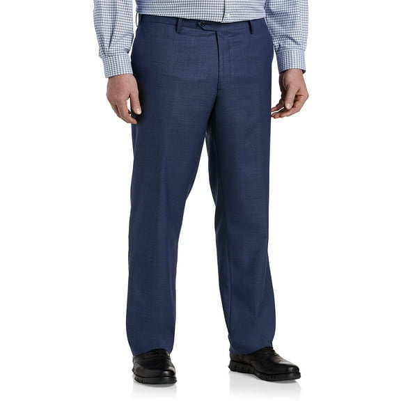 Sharkskin Suit Pants Navy 58 x 30