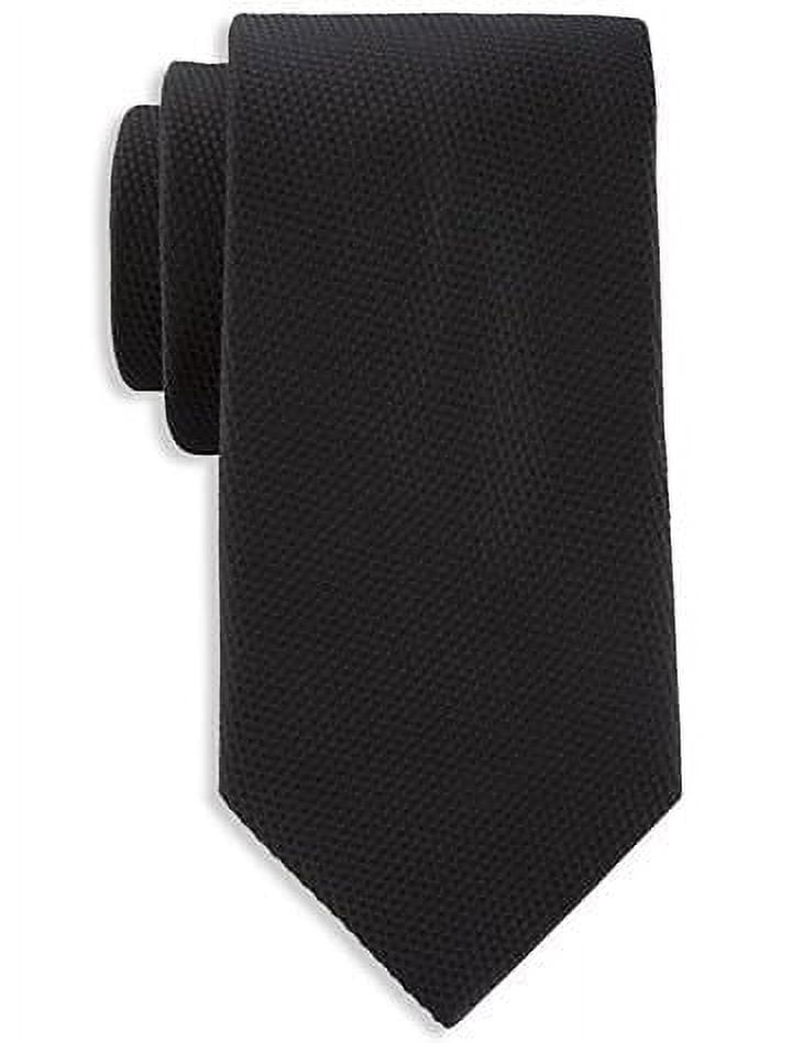 Solid Silk Tie Black XL