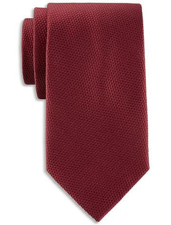 Solid Silk Tie Burgundy XL