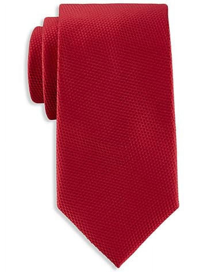 Solid Silk Tie Red XL
