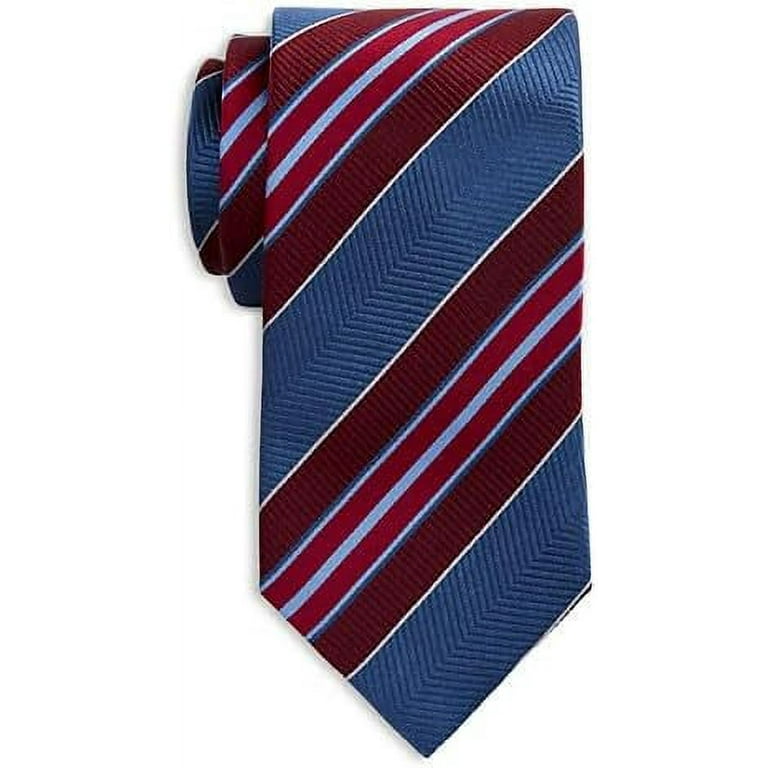 Berry Striped Silk Necktie Berry Striped Silk Necktie