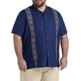 thumbnail image 1 of Embroidered Panel Sport Shirt Blue Multi 6XL, 1 of 3
