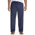 thumbnail image 1 of Linen-Blend Drawstring Pants Navy 4XL, 1 of 7