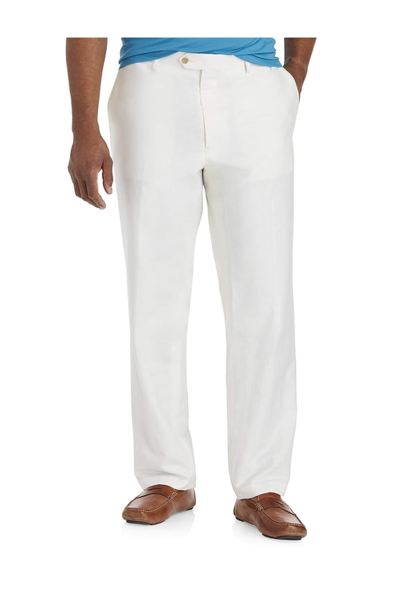 Linen-Blend Suit Pants White 52 x 30