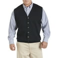 thumbnail image 1 of Oak Hill by DXL Men's Big and Tall Button-Front Sweater Vest, Deep Navy, XLTALL, 1 of 5