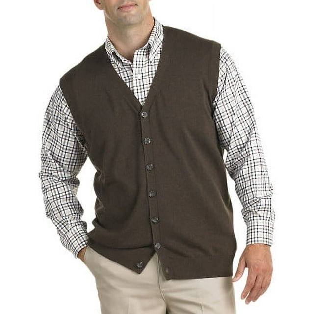 Oak Hill by DXL Men's Big and Tall Men's Big and Tall Button-Front ...